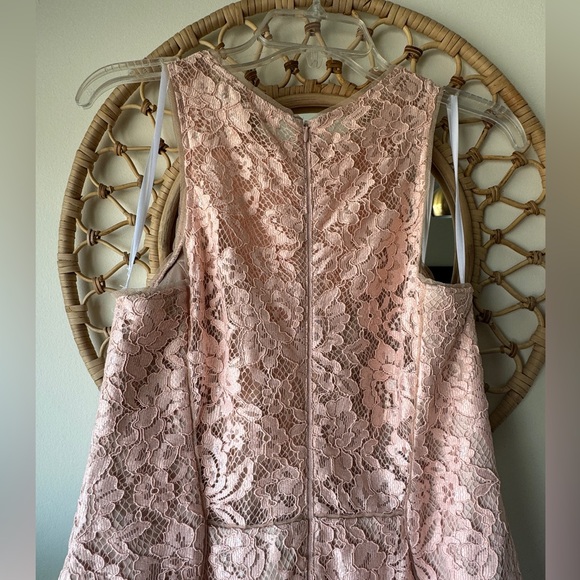 Avery G, pink lace mermaid gown, Women's size 10 - Picture 4 of 8